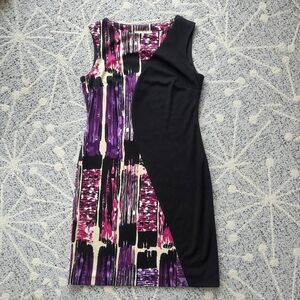 Morhan McFeeters Sleeveless Mixed Print Dress